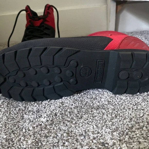 Men’s Timberland hiking boots RED BLACK - Picture 6 of 6